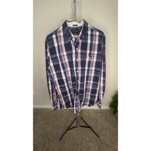 U.S. Polo Assn. Men's XL Plaid Flannel Cotton Long Sleeve Button-Down Shirt